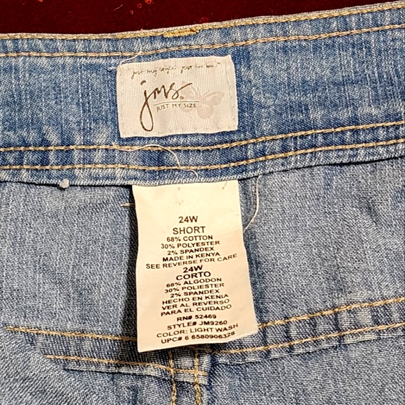 NWOT ... Just My Size (JMS) Jeans shorts - Picture 4 of 7